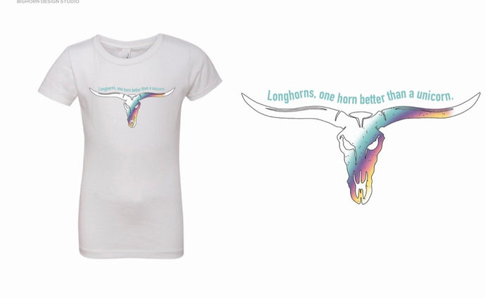 Girls Youth Longhorn T-shirt