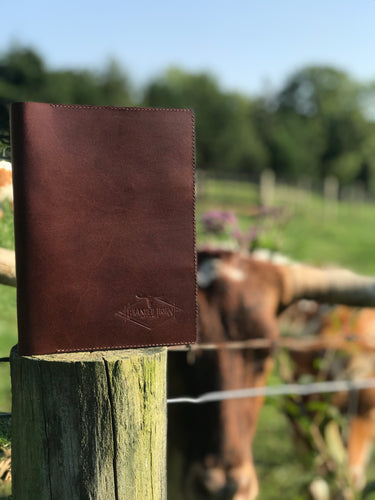 Medium leather notebook cover